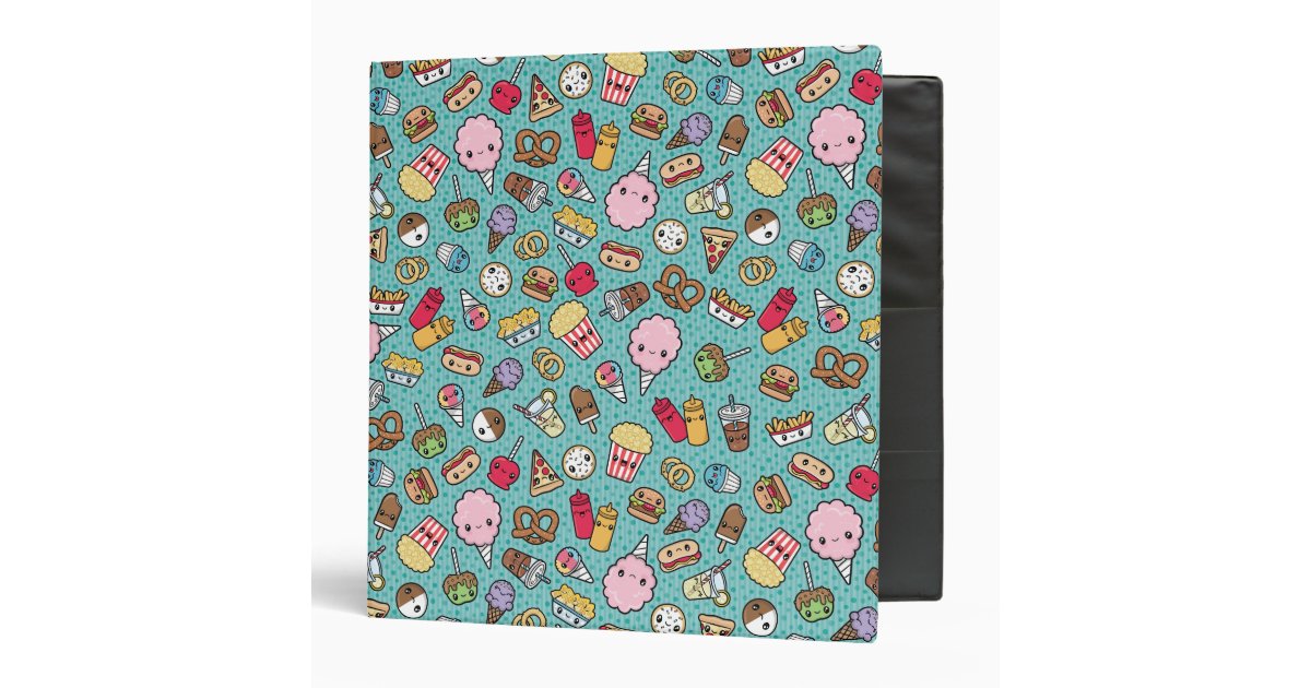 cute-junk-food-binder-zazzle