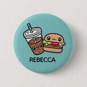 Cute Junk Food Button