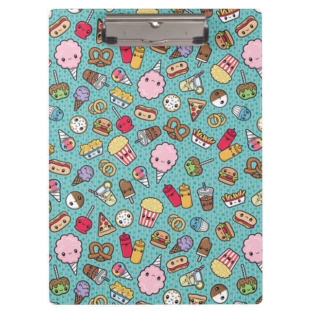 Cute Junk Food Clipboard (Front)