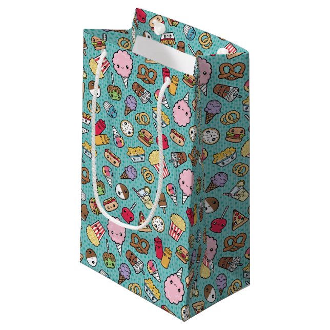 Cute Junk Food gift bag (Front Angled)