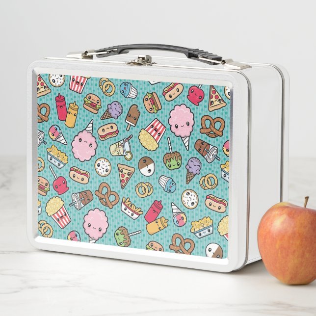 Cute Junk Food Metal Lunch Box (In Situ)