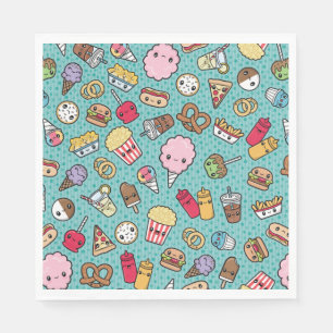 Cute Junk Food Napkins