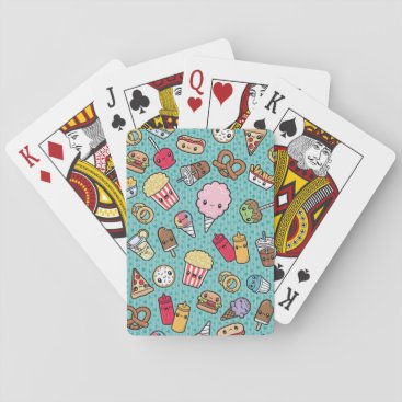 Cute Junk Food Playing Cards