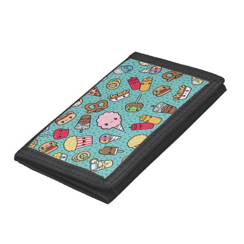 Cute Junk Food Trifold Wallet