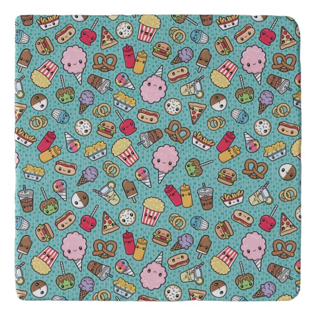 Cute Junk Food Trivet (Front)