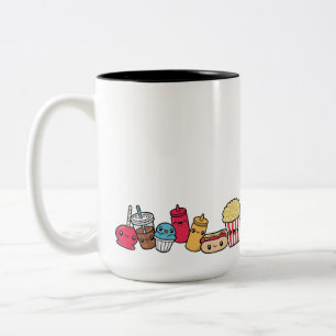 Cute Junk Food Two-Tone Coffee Mug