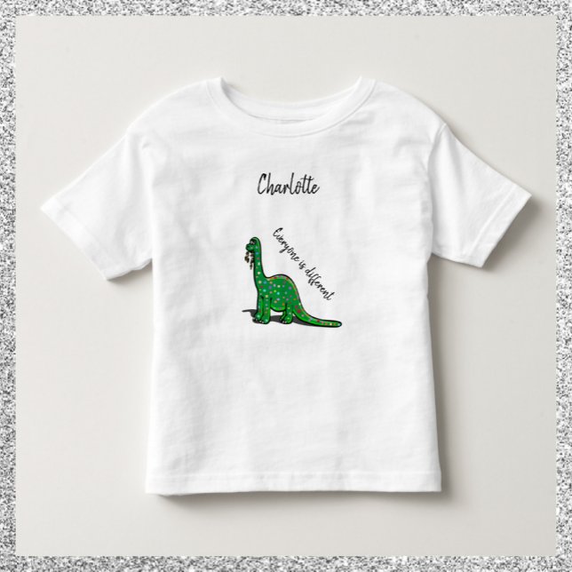 Cute Jurassic Adorable Green Dinosaur Toddler T-shirt (Creator Uploaded)