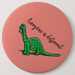 Cute Jurassic Dinosaur Button