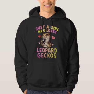 Cute Just A Girl Who Loves Leopard Geckos Lizard R Hoodie