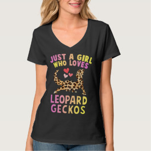 Cute Just A Girl Who Loves Leopard Geckos Lizard R T-Shirt