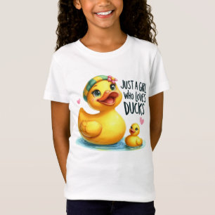 Cute just girl loves ducks T-Shirt