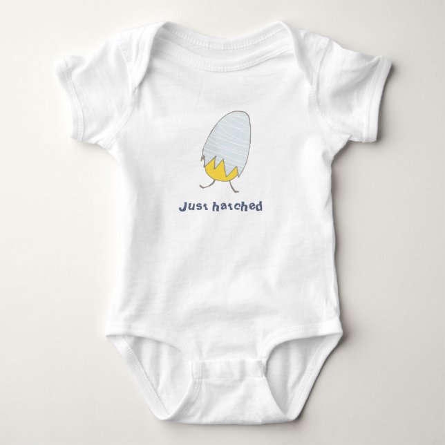Cute Just Hatched Baby Chick Gender Neutral Baby Bodysuit (Front)