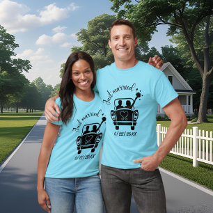Cute just married add date wedding T-Shirt
