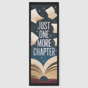Cute Just One More Chapter Saying Bookmarks