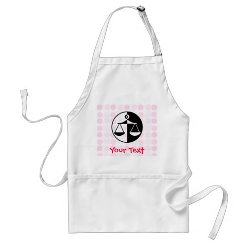 Cute Justice Scales Adult Apron