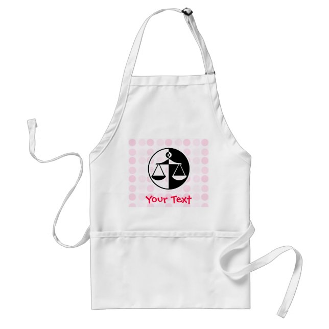 Cute Justice Scales Adult Apron (Front)
