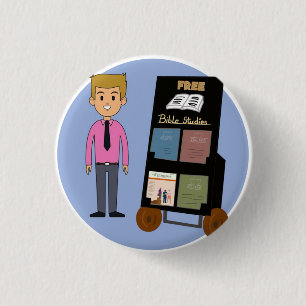 Cute JW service cart boy Button