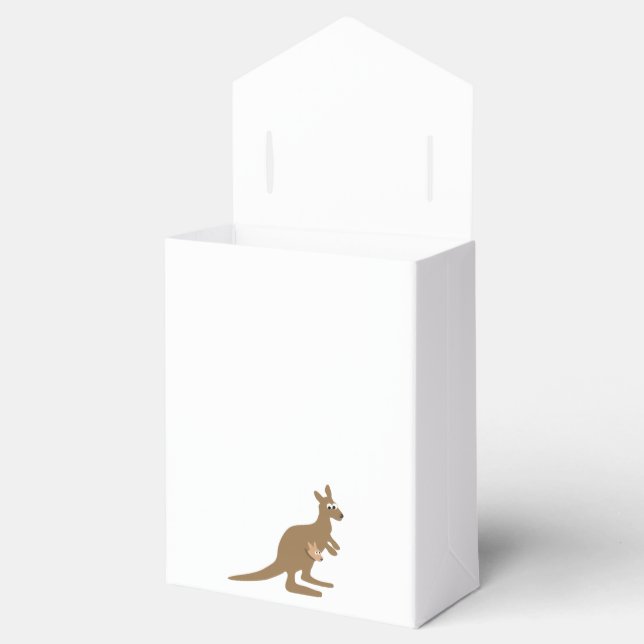 Cute Kangaroo and Joey Favor Boxes (Opened)