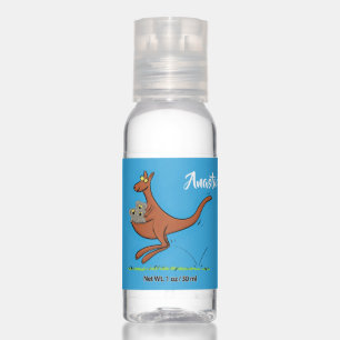 Cute kangaroo and koalas cartoon illustration hand sanitizer