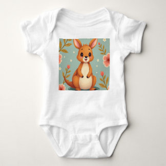 Cute kangaroo baby cloth baby bodysuit