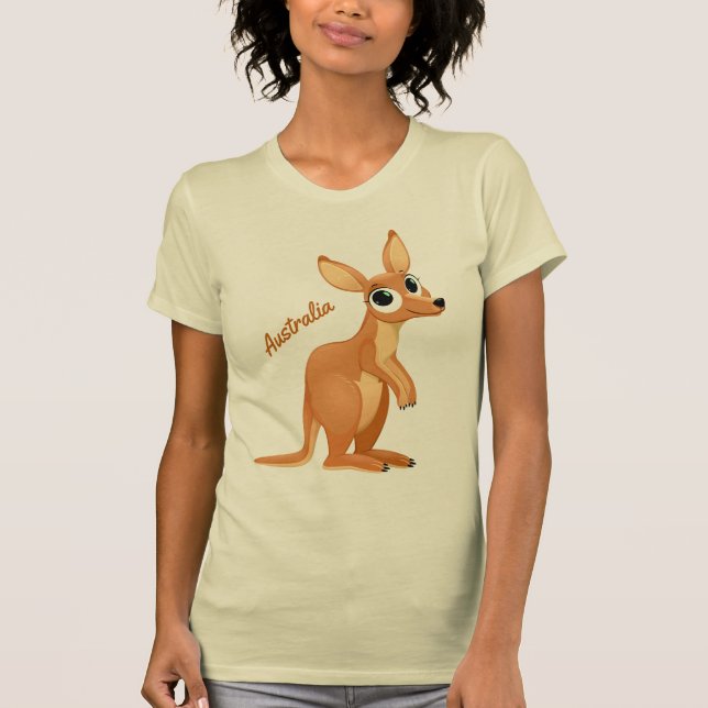 Cute Kangaroo custom text shirts & jackets (Front)