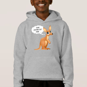 Cute Kangaroo custom text shirts & jackets
