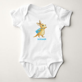 Cute Kangaroo - Customized Baby Name Jumpsuit Bodysuit