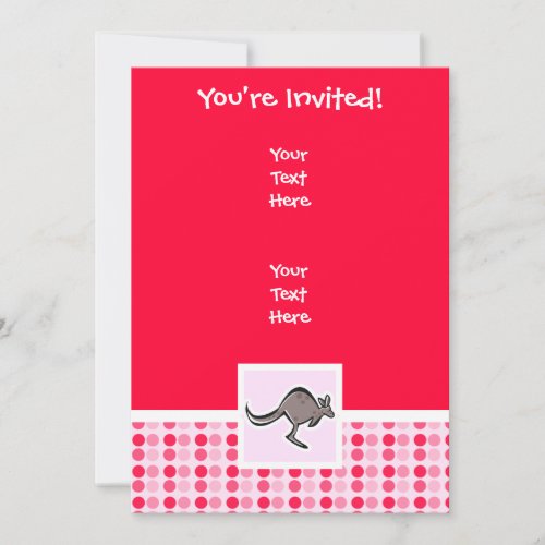 Cute Kangaroo Invitation