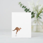 Cute kangaroo with baby in pouch (Standing Front)