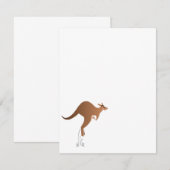 Cute kangaroo with baby in pouch (Front/Back)