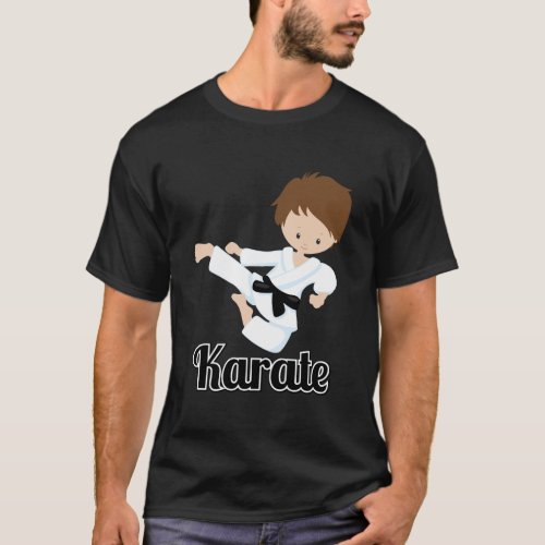 Cute Karate Boy Martial Arts Gift T_Shirt