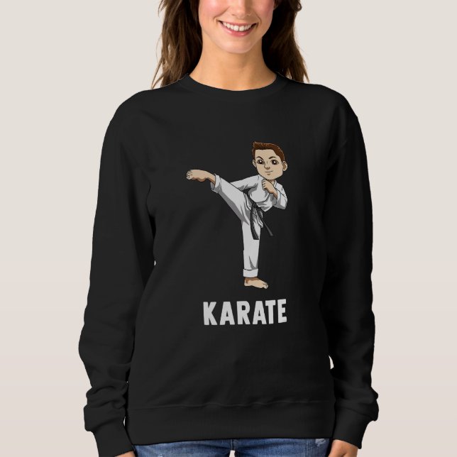 Cute Karate Boy Sweatshirt (Front)