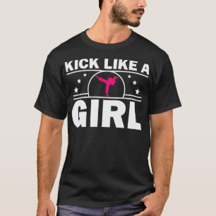 Cute Karate Design For Girls Women Kids Martial Ar T-Shirt