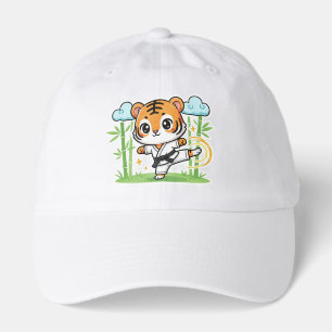 Cute Karate Tiger Kids Design Hat