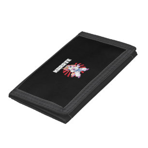 Cute Karate Unicorn MMA Tank Top Trifold Wallet