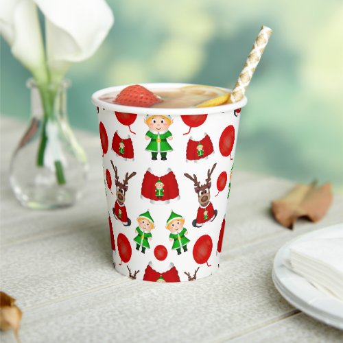 Cute Kasky Festive Christmas Jumper Reindeer Paper Cups