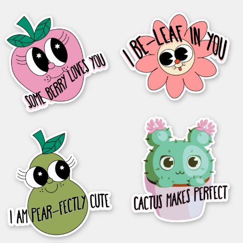 Cute Kawaii Affirmation Sticker Pack 