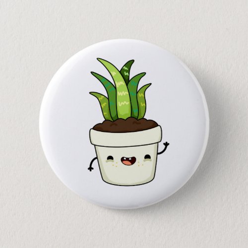 Cute Kawaii Aloe Vera Button