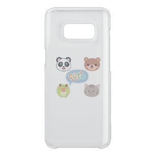 Cute Kawaii Animal Faces   Adorable Cartoon Design Uncommon Samsung Galaxy S8 Case