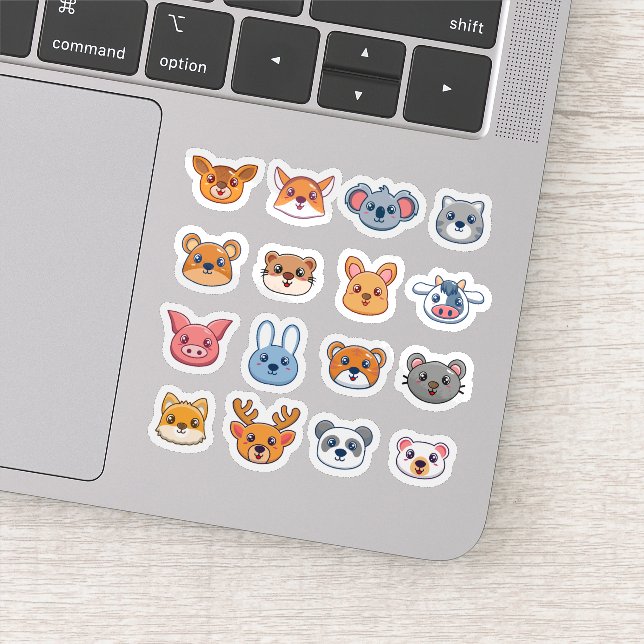 Cute Kawaii Animal Sticker Collection (Detail)