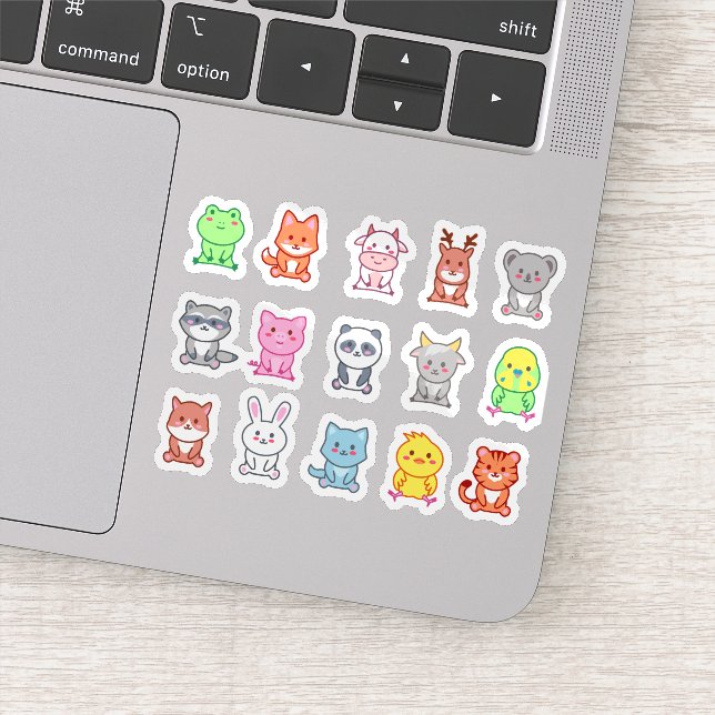 Cute Kawaii Animal Stickers (Detail)