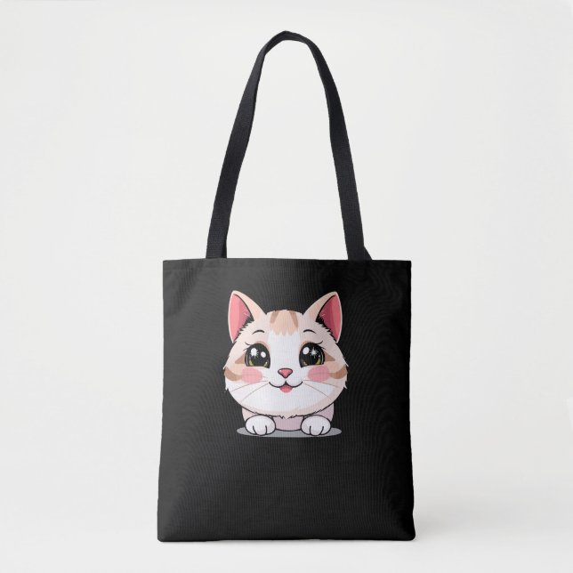Cute Kawaii Animal  Tote Bag (Front)