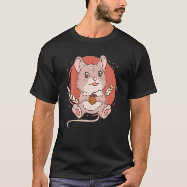 Cute Kawaii Anime - Field Mouse - Mice Aesthetic J T-Shirt (Front)