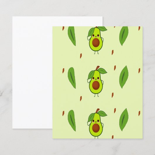 Cute kawaii avocado (Front/Back)