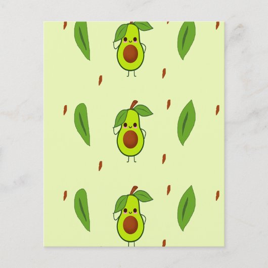 Cute kawaii avocado (Front)
