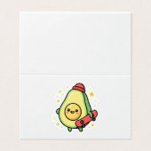  Cute Kawaii Avocado Baby Magnet. (Outside Unfolded)