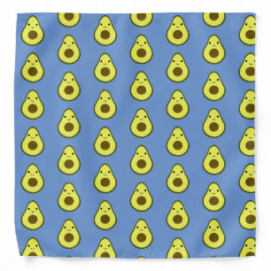 Cute kawaii avocado bandana