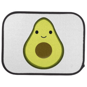 Cute Kawaii Avocado Car Floor Mat