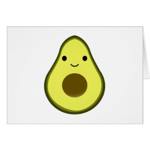 Cute Kawaii Avocado Cards