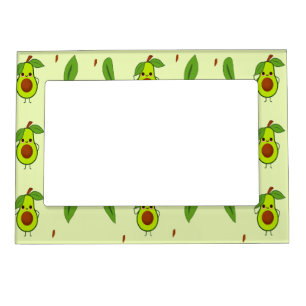 Cute kawaii avocado magnetic frame